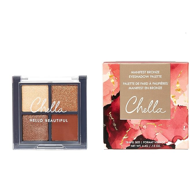 Chella Makeup Eyeshadow Palette, Travel Size, Manifest-Velvo Beauty