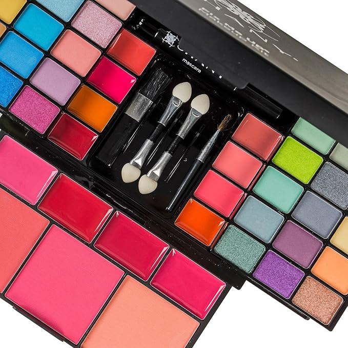 SHANY 'Fix Me Up' Makeup Kit - Eye Shadows, Lip Colors, Blushes, and Applicators (Pack of 4)-Velvo Beauty