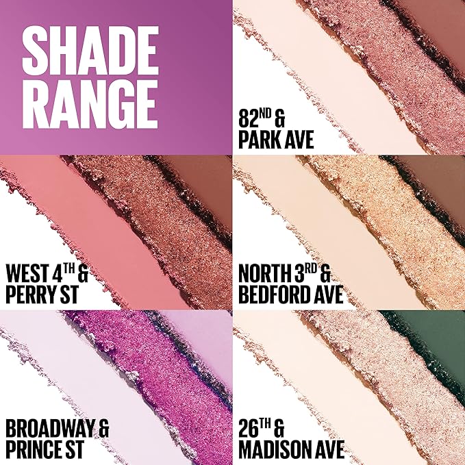Maybelline New York Shadow Blocks Shadow Blocks Eyeshadow Palette, Stacked Eye Shadow Trio, North 3rd & Bedford Ave, 0.08 oz-Velvo Beauty