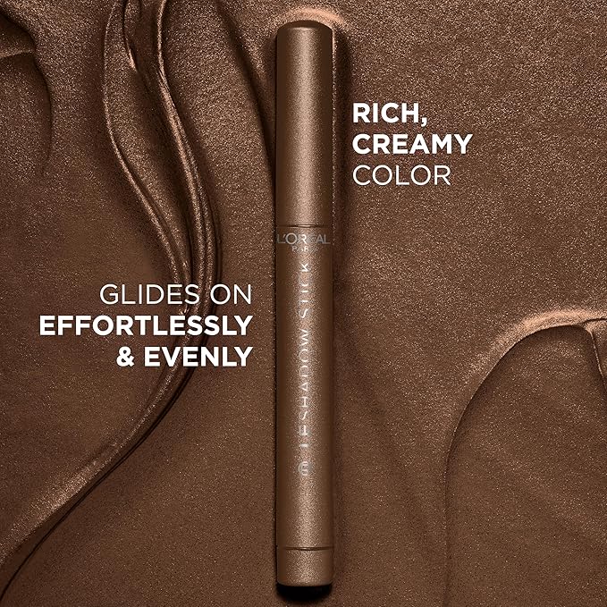 L'Oreal Paris Makeup Le Shadow Stick Eyeshadow, Blendable, Smudge-Resistant, Cream Eyeshadow, Brown Abyss, 0.05 Oz-Velvo Beauty