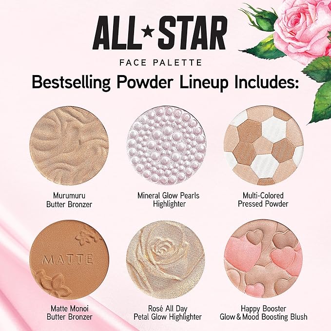 Physicians Formula All-Star Face Palette, Velvety-Smooth Buildable & Blendable Formulas,Versatile Matte and Multidimensional Shades, Cruelty-Free & Vegan-Velvo Beauty