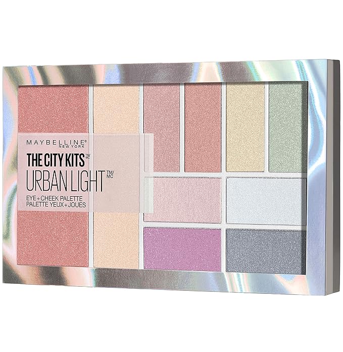 Maybelline New York The City Kits All-in-One Eye & Cheek Palette, Urban Light, 0.42 oz.-Velvo Beauty
