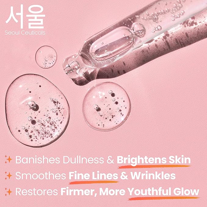 SeoulCeuticals Korean Skin Care 97.5% Snail Mucin Serum – K Beauty Skincare Night Serum Hyaluronic Acid for Face - Centella Anti Wrinkle Serum 1oz-Velvo Beauty