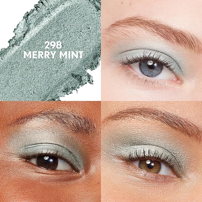 Covergirl Clean Multiline Eyeshadow Pencil, 298 Merry Mint, Vegan Formula, Shimmer Eyeshadow, Easy Application, Glides on Effortlessly, Blends Perfectly, 0.05oz-Velvo Beauty
