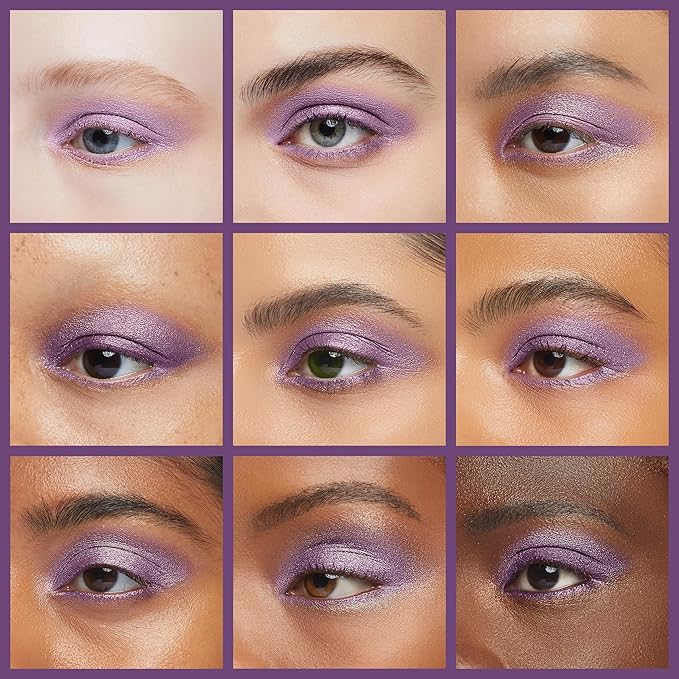 Mardi Gras Shimmering Purple Pink Violet Pressed Powder Single Vegan Eyeshadow; Talc, Paraben & Cruelty Free-Velvo Beauty