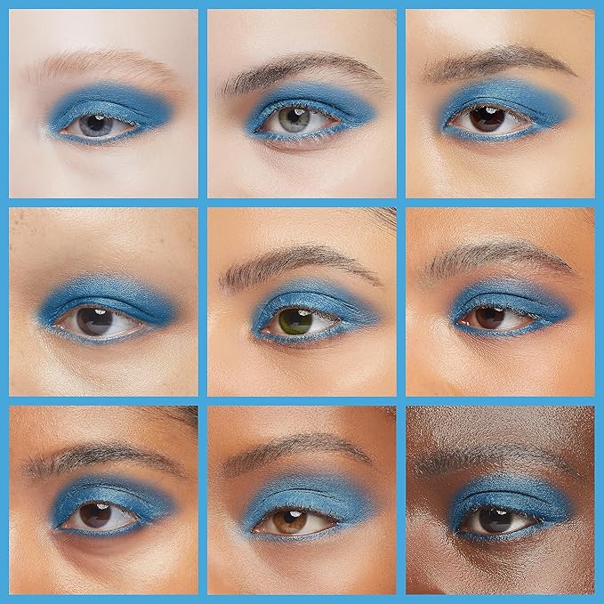 IS'MINE Single Sky Blue Matte Eyeshadow, High Pigment, Longwear, Intense Color Best Pressed Eye Makeup for Day & Night-Velvo Beauty