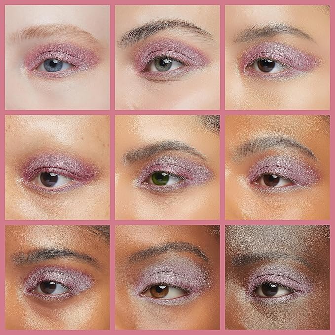 Oulac Pink Eyeshadow Glitter Eyeshadow Highly Pigmented Waterproof & Long Lasting Crease-Free Moisturizing Smooth Formula, Shimmer Glitter Eye Makeup. 6g (10)-Velvo Beauty