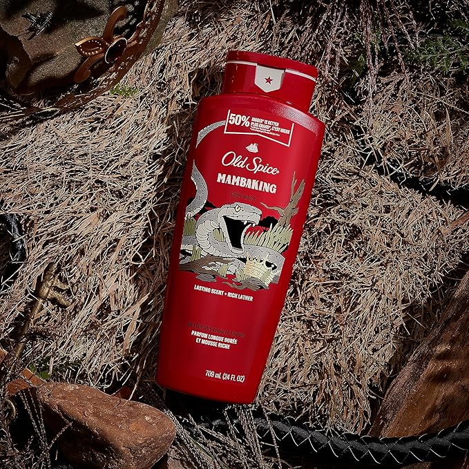 Old Spice Body Wash for Men, MambaKing, 24 oz (Pack of 4)-Velvo Beauty