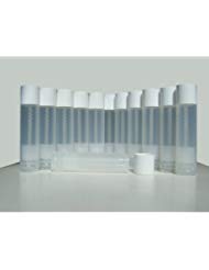 50 Lip Balm Empty Container Tubes 3/16 Oz (5.5ml), Natural (Translucent) Color-Velvo Beauty