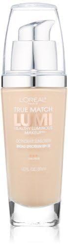 L'Oreal Paris True Match Lumi Healthy Luminous Makeup, N1-2 Soft Ivory Classic Ivory , 1 fl; oz.-Velvo Beauty
