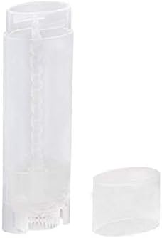 10PCS 4.5g/4.5ml Empty DIY Lip Tubes Holder Containers Vial Refillable PP Plastic Deodorant Crayon Travel Tube Pipe Bottle Lip Gloss Case DIY Lip Balm Gifts For Women Lady Girls(Transparent)-Velvo Beauty