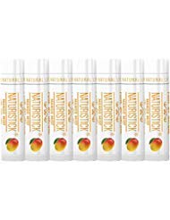 7-Pack Mango Lip Balm Gift Set by Naturistick. 100% Natural Ingredients. Best Beeswax Chapstick for Dry, Chapped Lips. Made in USA-Velvo Beauty