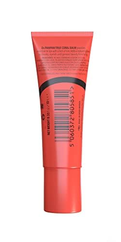 Tinted True Coral, Multi-Purpose Natural No Fragrance Balm for Hydrating Lips, Skin, Hair, Cuticles, Nails & Beauty Finishing (10 ml)-Velvo Beauty