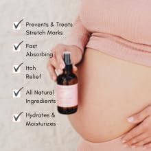 Belly Bundle by Irene Organics - Organic Belly Butter and Oil for Pregnancy Stretch Mark Prevention and Treatment - Award Winning Skincare For Pregnancy and Postpartum - Mother's Day Gift Set (Small)-Velvo Beauty