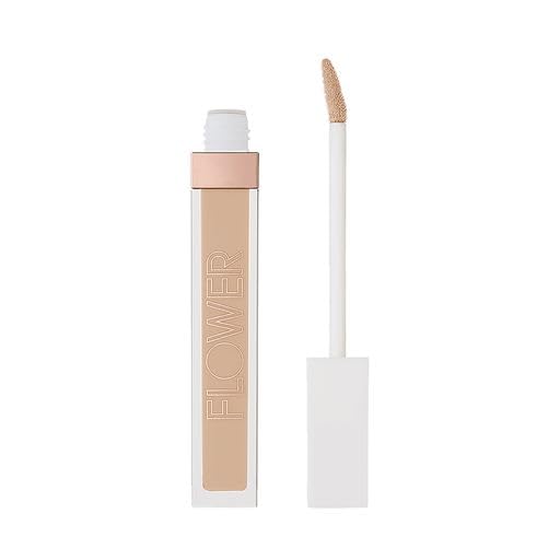 FLOWER Beauty Light Illusion Full Coverage Concealer | Hydrating, Weightless Formula Conceals, Corrects, Covers Dark Circles, Imperfections, Fine Lines and Fatigue | All-Day Wear – Sand (Pack of 3)-Velvo Beauty