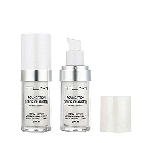 KOSIMI 30ml TLM Color Changing Foundation Liquid Base Makeup Change To Your Skin Tone By Just Blending, white-Velvo Beauty