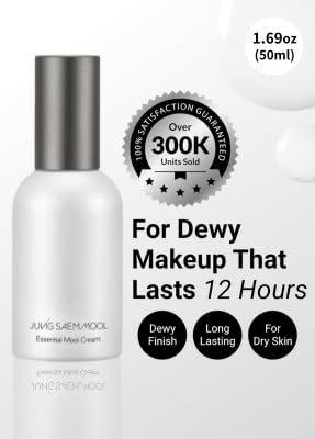 JUNG SAEM MOOL Essential Mool Cream 1.7 Fl Oz, Lightweight Watery Face Cream with Ceramide and Panthenol for Deep Hydration and Radiant Skin, Skin Barrier Support, Korean Foundation Makeup Prep-Velvo Beauty