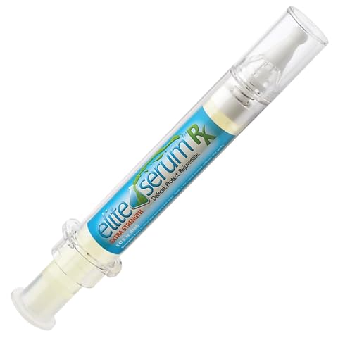 Elite Serum Rx - Anti Aging Under Eye Serum for Dark Circles and Puffiness with 8 Patented Peptides - Extra Strength Lifting and Firming Treatment for Wrinkle Repair and Eye Bag Removal-Velvo Beauty