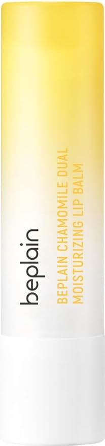 beplain Chamomile Intense Moisturizing Lip balm (0.13oz, 3.6g) | Dual core Lip moisturizer for dry, cracked, sensitive lips | Natural Daily Lip Care-Velvo Beauty