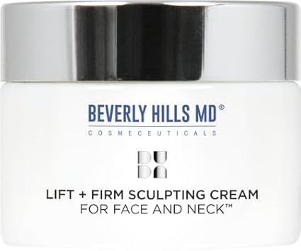 Beverly Hills MD Lift & Firm Sculpting Cream- Tighten & Tone Skin, Anti-Aging Lotion for Smooth, Moisturized Complexion- Lift and Smooth Face, Neck, Décolleté w/Silk Peptides, + Aloe Vera, Vitamin E-Velvo Beauty