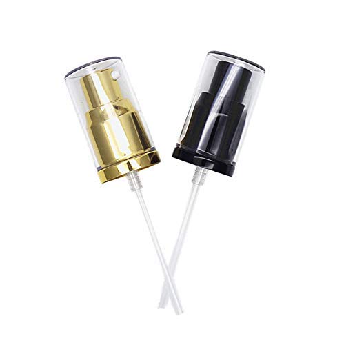 2Pack Foundation Pump Compatible with Maybelline Fit Me Liquid Foundation Makeup (Gold+Black)-Velvo Beauty