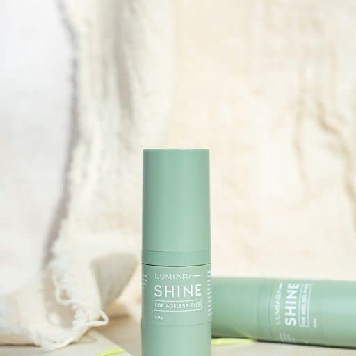 Lumiara Shine Anti Aging Eye Serum - Hydrating and Brightening Serum For All Ages & Skin Types - Organic, Paraben Free, Cruelty Free & Plant Based Wrinkle Reduction - Made In The USA - 15 ml-Velvo Beauty