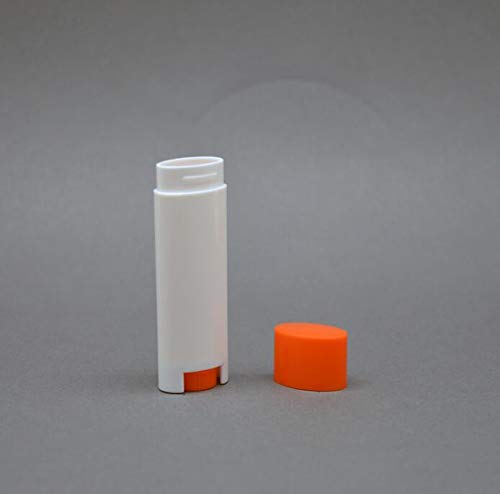 5ml 50Pcs Empty Oval Deodorant Lip balm Tubes Containers Twist-up Refillable Containers for Lipstick,Chapstick,Homemade Lip balm,DIY Deodorants(Pink White)-Velvo Beauty