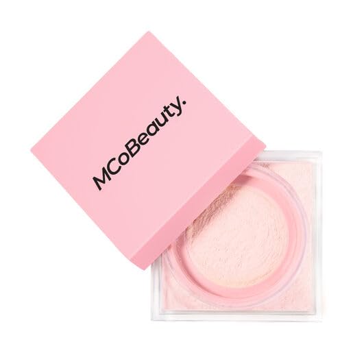 MCoBeauty Loose Powder Cool & Set - Rose Pink, Finely Milled Water-Based Setting Powder, Vegan, Cruelty Free Cosmetics-Velvo Beauty