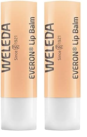 Weleda Everon Lip Balm, Soin Des Levres - 0.17 Oz, White (Pack of 2)-Velvo Beauty