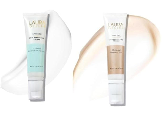 LAURA GELLER NEW YORK Spackle Duo: Spackle Super-Size Skin Perfecting Makeup Primer - Hydrate + Champagne Glow-Velvo Beauty