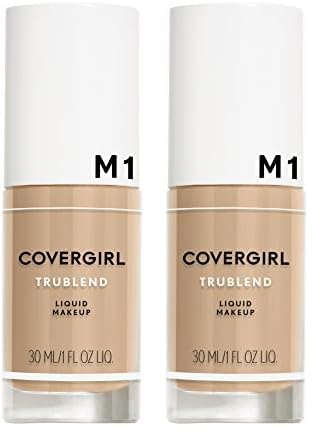 COVERGIRL Trublend Liquid Makeup Natural Beige M1 1 Fl Oz, 1.000-Fluid Ounce (Pack of 2)-Velvo Beauty