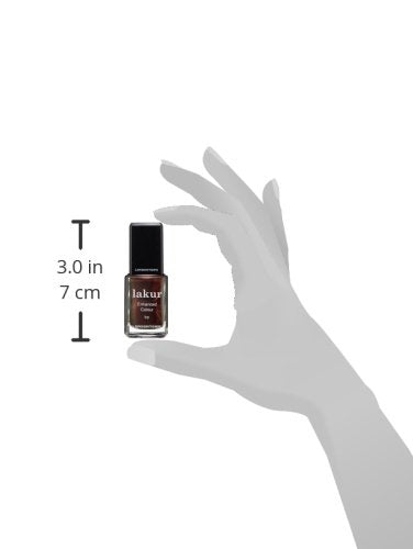 LONDONTOWN lakur Nail Polish - Chip-Resistant, Non-Toxic, Conditions & Hydrates Nails | Glittery Metallic Red Shimmer, Cockney Glam, .40 fl oz-Velvo Beauty