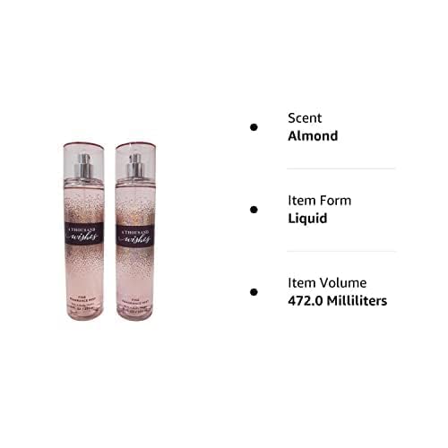 (Set of 2) - Bath & Body Works Fragrance Mist, A Thousand Wishes. 8fl oz/ 236ml Each-Velvo Beauty