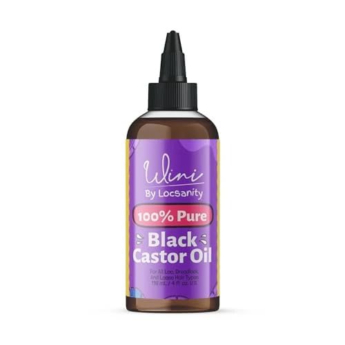 Locsanity Wini Pure 100% Cold Pressed Jamaican Black Castor Oil For Hair and Skin, 4 Fl Oz-Velvo Beauty