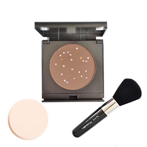 Magic Minerals by Jerome Alexander Mineral Powder Foundation with Color Correctors, Antioxidant Skincare Formula (Medium Dark)-Velvo Beauty