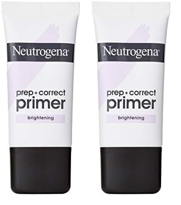 Neutrogena Prep + Correct Primer for Brightening Skin, Illuminating Makeup Primer with Seaweed Extract to Help Brighten Skin & Minimize Pores, 1.0 oz (Pack of 2)-Velvo Beauty