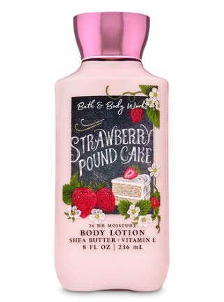 Bath and Body Works - Strawberry Pound Cake - Daily Trio - Shower Gel, Fine Fragrance Mist & Super Smooth Body Lotion- New 2020-Velvo Beauty