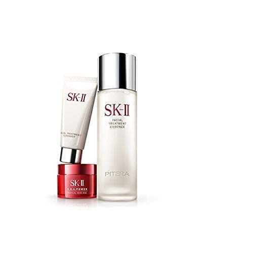 SK-II PITERA Power Kit Fantasista Utamaro Limited Edition 3pc. Facial Treatment Essence, 75 mL R.N.A.POWER Cream, 15 ml. Facial Treatment Cleanser, 17 ml.-Velvo Beauty