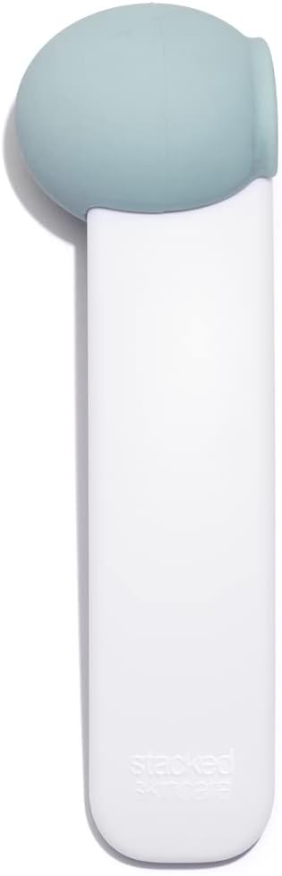 StackedSkincare Ice Roller for Face and Eyes - Stainless Steel Facial Ice Roller for Puffiness, Undereye Bags, Redness, Skin Cooling, and Lymphatic Drainage Massage - Face Roller for Women and Men-Velvo Beauty