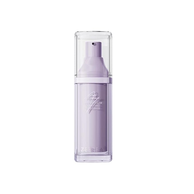ZEESEA Purple Illuminating Face Primer for Brighten, Base Skin Color Correcting Primer for Poreless, Makeup Application & Hydrating Tinted Glow, Cruelty-Free Long Lasting Power Grip Formula, 1.06 Oz-Velvo Beauty