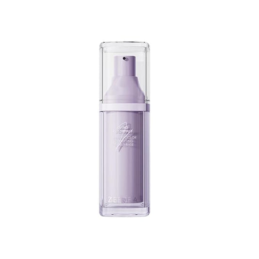ZEESEA Purple Illuminating Face Primer for Brighten, Base Skin Color Correcting Primer for Poreless, Makeup Application & Hydrating Tinted Glow, Cruelty-Free Long Lasting Power Grip Formula, 1.06 Oz-Velvo Beauty