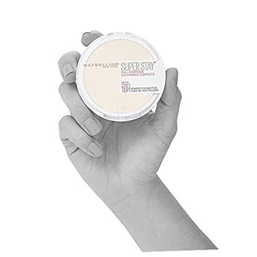 Maybelline Super Stay Full Coverage Powder Foundation Makeup, Up to 16 Hour Wear, Soft, Creamy Matte Foundation, Fair Porcelain, 1 Count-Velvo Beauty