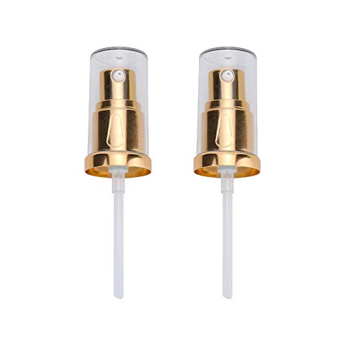 2pcs Replacement Pump for Foundation Bottle Compatible with Both Double Wear and Mac(Gold Color)-Velvo Beauty