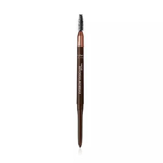 M. Asam MAGIC FINISH Eyebrow Designer Brown - 4-in-1 eyebrow pencil with rotating mine & spiral brush, perfect shape & fullness thanks to powdery texture, optimal brow arch, eye make-up, 0.01 Oz-Velvo Beauty