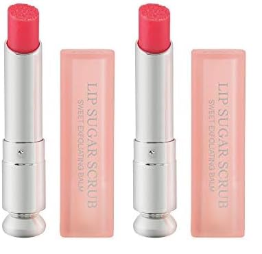 Christian Dior Addict Lip Sugar Scrub Color Awakening Exfoliating Lipbalm 001, 0.12 Ounce (Pack of 2)-Velvo Beauty