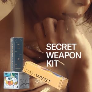 Day+West’s Secret Weapon Kit Skincare Gift Set | Three Sensitive Skin Essentials Including Hydrating Mist, Face + Neck Cream Moisturizer, Facial Oil | With Organic Prickly Pear, Calendula, Vitamin C-Velvo Beauty