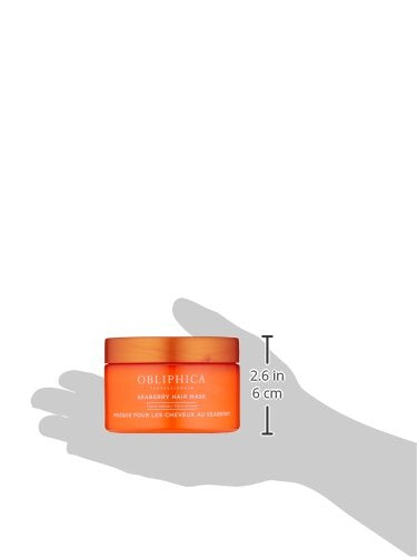 Obliphica Seaberry Hair Mask - Deep Conditioning Hydrating Treatment for Dry and Damaged Hair - Fine, Frizzy, and Color-Treated Hair - 8.5 Ounce (Pack of 1)-Velvo Beauty