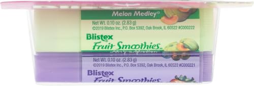 Blistex Fruit Smoothies Lip Protectant Assorted, 3 ct (Packaging May Vary)-Velvo Beauty