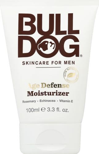 BULLDOG Mens Skincare and Grooming Face Moisturizer Age Defense, 3.3 Fluid Ounce-Velvo Beauty