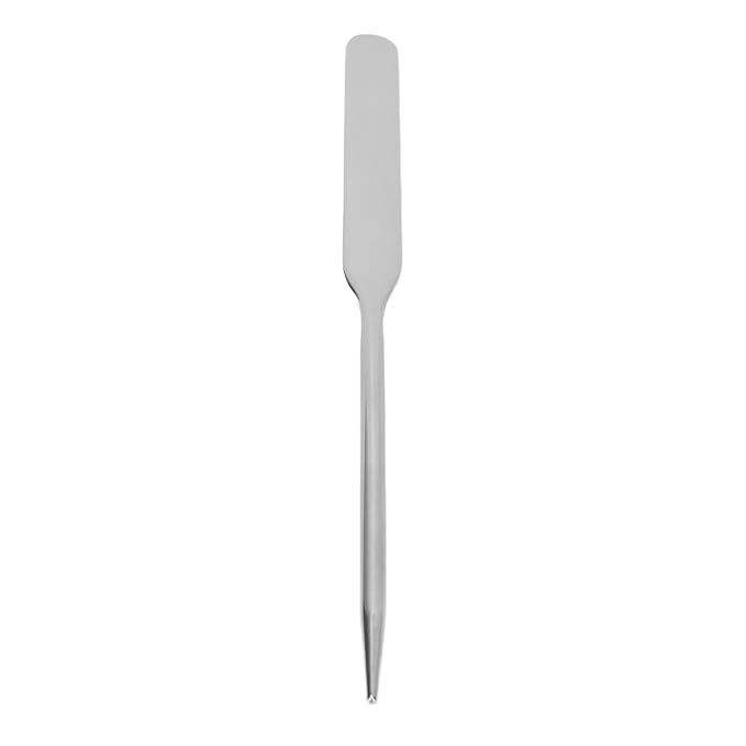 Stainless Steel Makeup Spatula, Liquid Foundation Spatula Stainless Steel Ergonomic Nail Art Stirring Tool Makeup Artist Makeup Tool-Velvo Beauty